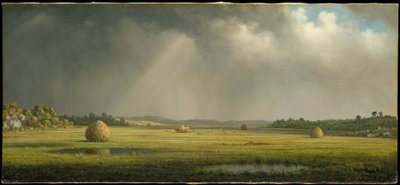Ängarna vid Newburyport av Martin Johnson Heade