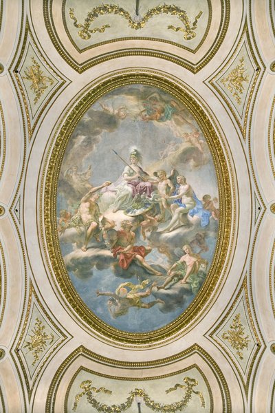 La Sapienza, tak på Salone d Onore eller Sala Napoleonica, 1777 av Martin Knoller