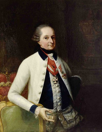 Nikolaus I, prins Esterházy 1714-1790 i uniformen för sitt ungerska infanteriregemente nr 33 av Martin Knoller