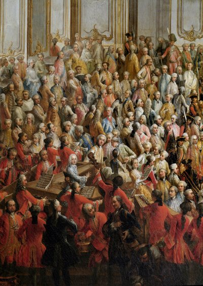 Officiell bankett anordnad för prinsessan Isabellas bröllop av Parma med kejsar Josef II av Martin Mytens or Meytens