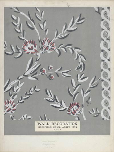 Dekorerad vägg, ca. 1938. av Martin Partyka