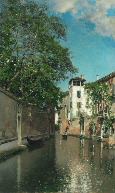 Kanal i Venedig, ca 1880 (olja på duk) av Martín Rico y Ortega