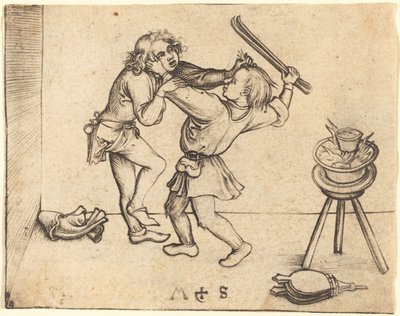 Lärlingar slåss av Martin Schongauer