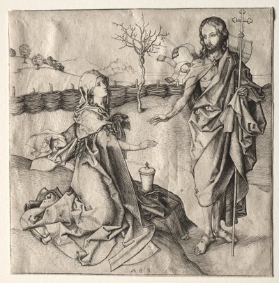 Kristus visar sig för Magdalena av Martin Schongauer
