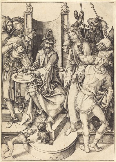 Kristus inför Pilatus av Martin Schongauer