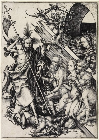 Kristus i Limbo, ca. 1480 av Martin Schongauer