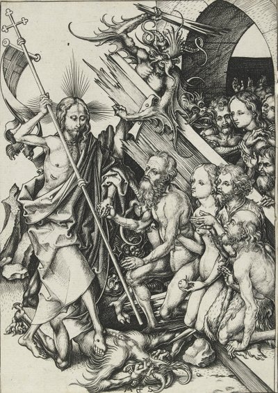 Kristus i Limbo, sent 1400-tal av Martin Schongauer