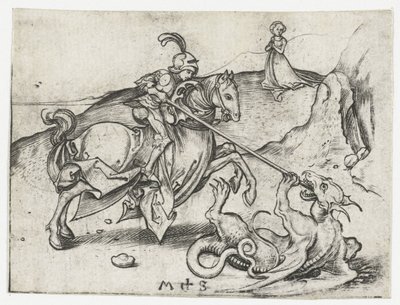 Sankt Georg och draken av Martin Schongauer