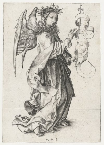 Ängeln Gabriel Annunciation (serietitel) av Martin Schongauer