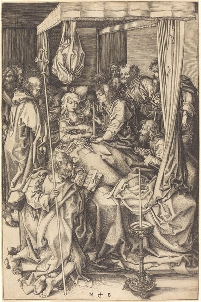 Jungfruns död av Martin Schongauer