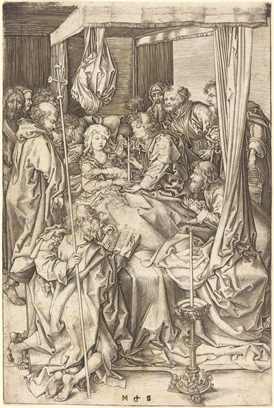 Jungfruns död av Martin Schongauer