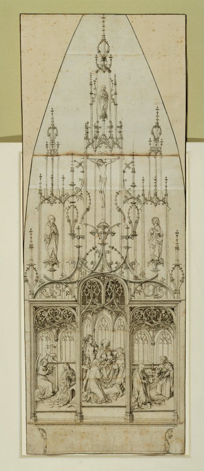 Ritning till ett altare ... av Martin Schongauer