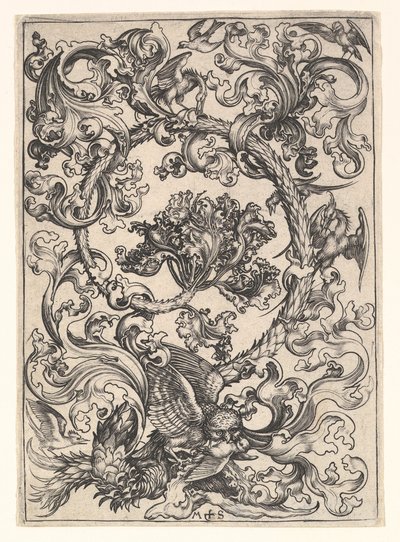 Prydnad med Owl Mocked by Day Birds, ca. 1435-1491. av Martin Schongauer