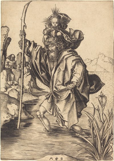 Sankt Christopher av Martin Schongauer