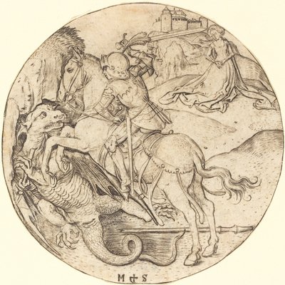 Sankt Georg och draken av Martin Schongauer