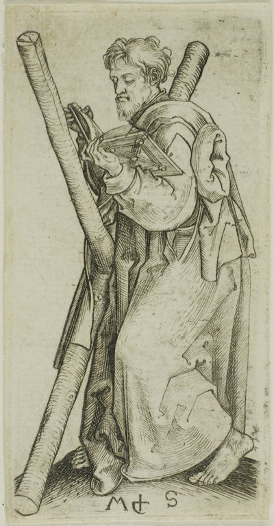 S:t Andreas, från Apostlarna av Martin Schongauer