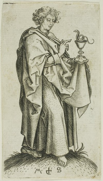 Johannes, från Apostlarna av Martin Schongauer
