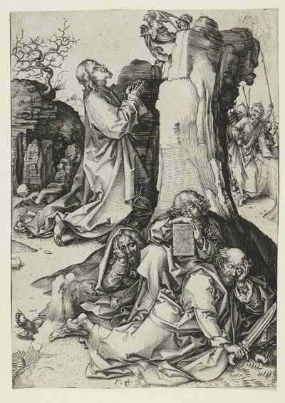 Agony in the Garden, sent 1400-tal av Martin Schongauer