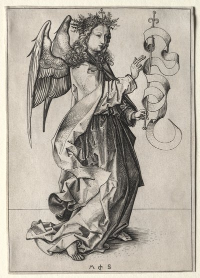 Bebådelsens ängel av Martin Schongauer