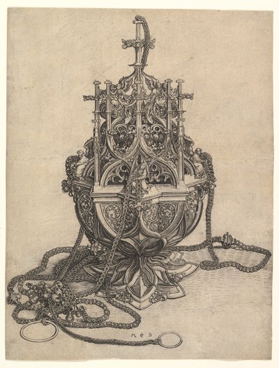 Rökelsekaret, ca. 1435-1491. av Martin Schongauer