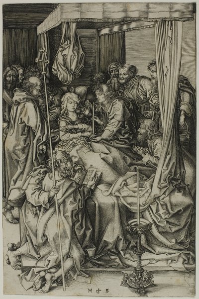 Jungfruns död av Martin Schongauer