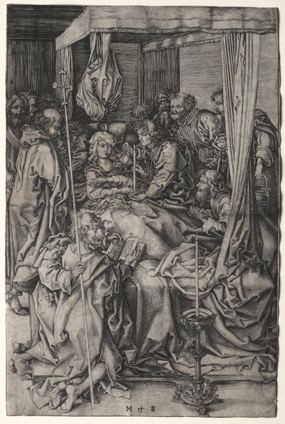 Jungfruns död av Martin Schongauer