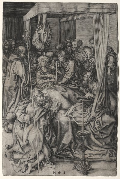 Jungfruns död. av Martin Schongauer