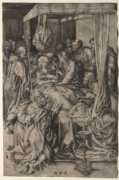 Jungfruns död. av Martin Schongauer