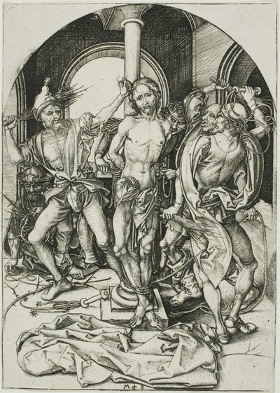 The Flagellation, från The Passion av Martin Schongauer