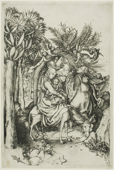 Flygningen till Egypten av Martin Schongauer