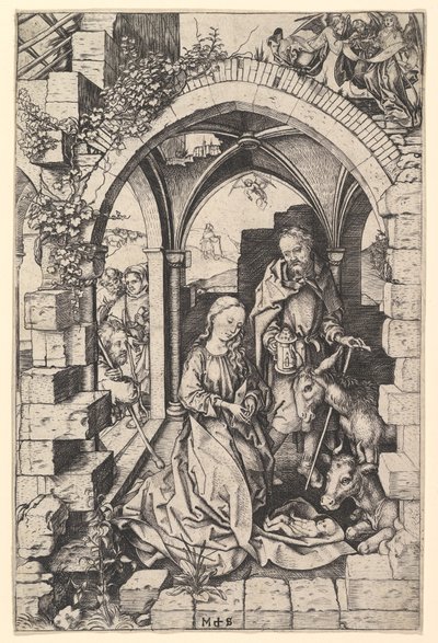 Födelsekyrkan, ca. 1435-1491. av Martin Schongauer