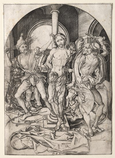 Jesu Kristi lidande: Flagglingen. av Martin Schongauer