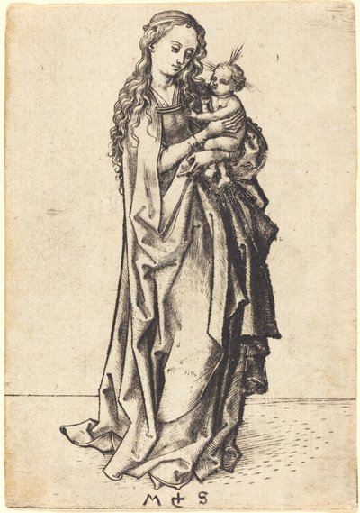 Den lilla madonnan och barnet av Martin Schongauer