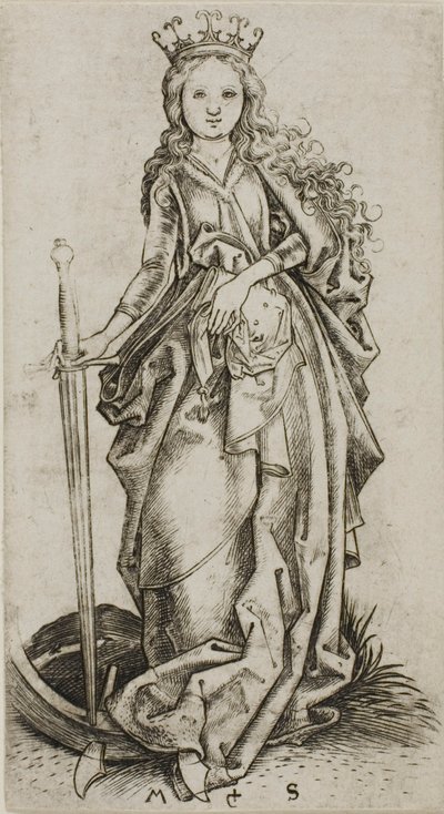 Den lilla heliga Katarina av Martin Schongauer