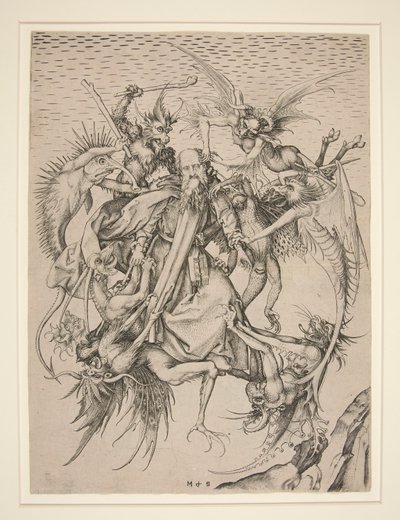 Sankt Antonius vedermödor av Martin Schongauer
