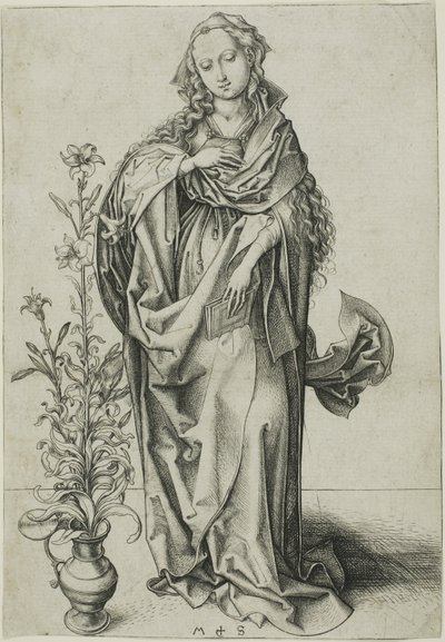 Bebådelsens jungfru av Martin Schongauer