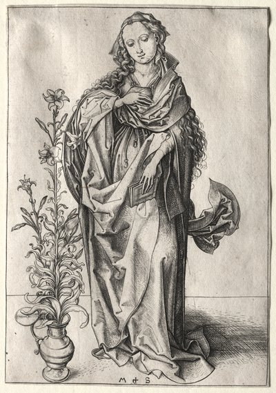 Bebådelsens jungfru av Martin Schongauer