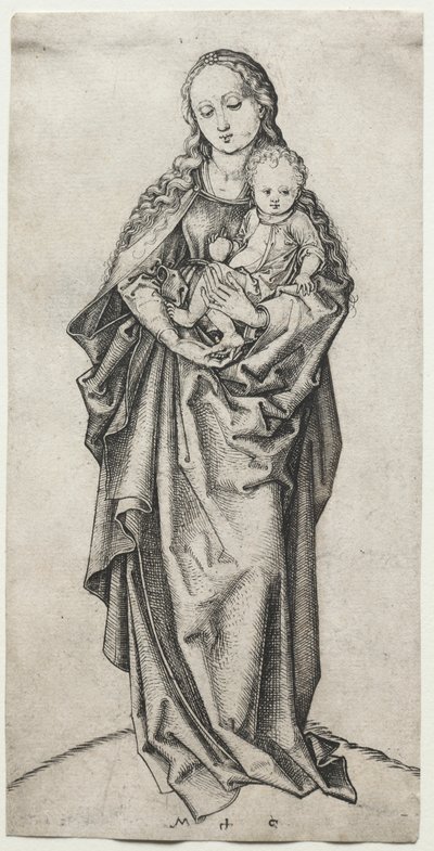 Jungfru och barn med ett äpple av Martin Schongauer