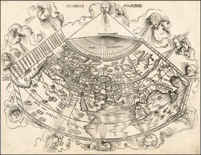 1513 Ptolemaisk världskarta av Martin Waldseemüller av Martin Waldseemuller