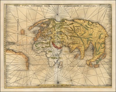 1513 års världskarta av Martin Waldseemüller av Martin Waldseemuller