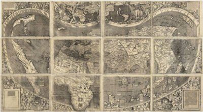 Världskarta Universalis Cosmographia, 1507 av Martin Waldseemuller