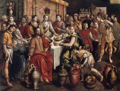 Äktenskapet i Kana, 1596-1597 av Maarten de Vos