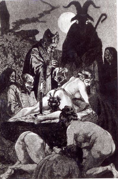 En svart mässa, 1911 av Martin van Maele