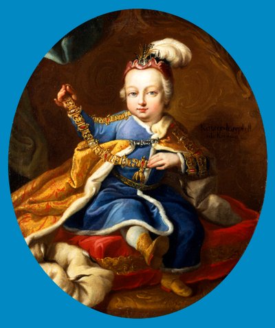 Prins Joseph, blivande kejsare Josef II av Österrike som barn, 1700-talet av Martin van Mytens II