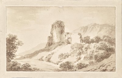 Landskap med ruin av Martin von Molitor