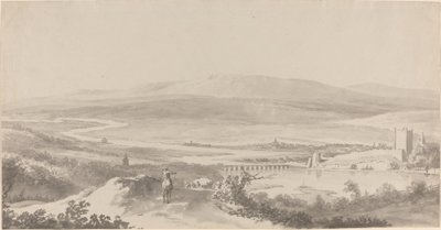 Panorama över Donau nära Grinzing av Martin von Molitor