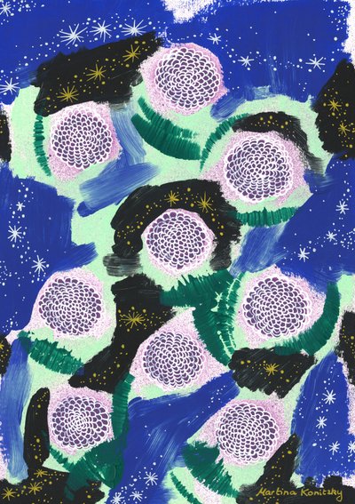 Camouflage Night Flowers (hyllning till Joseph von Eichendorff) av Martina Konitzky