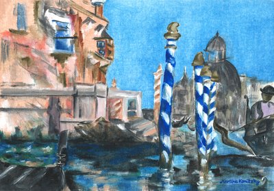 Canal Grande (hyllning till Edouard Manet) av Martina Konitzky