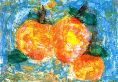 Orange bär på vintern av Martina Konitzky