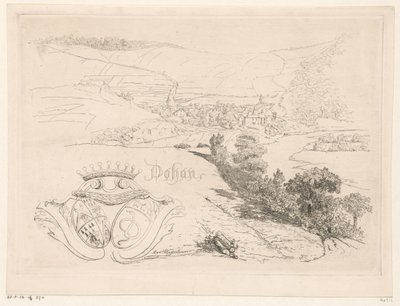 Utsikt över Dohan Dohan (titel på objekt) av Martinus Antonius Kuytenbrouwer jr.
